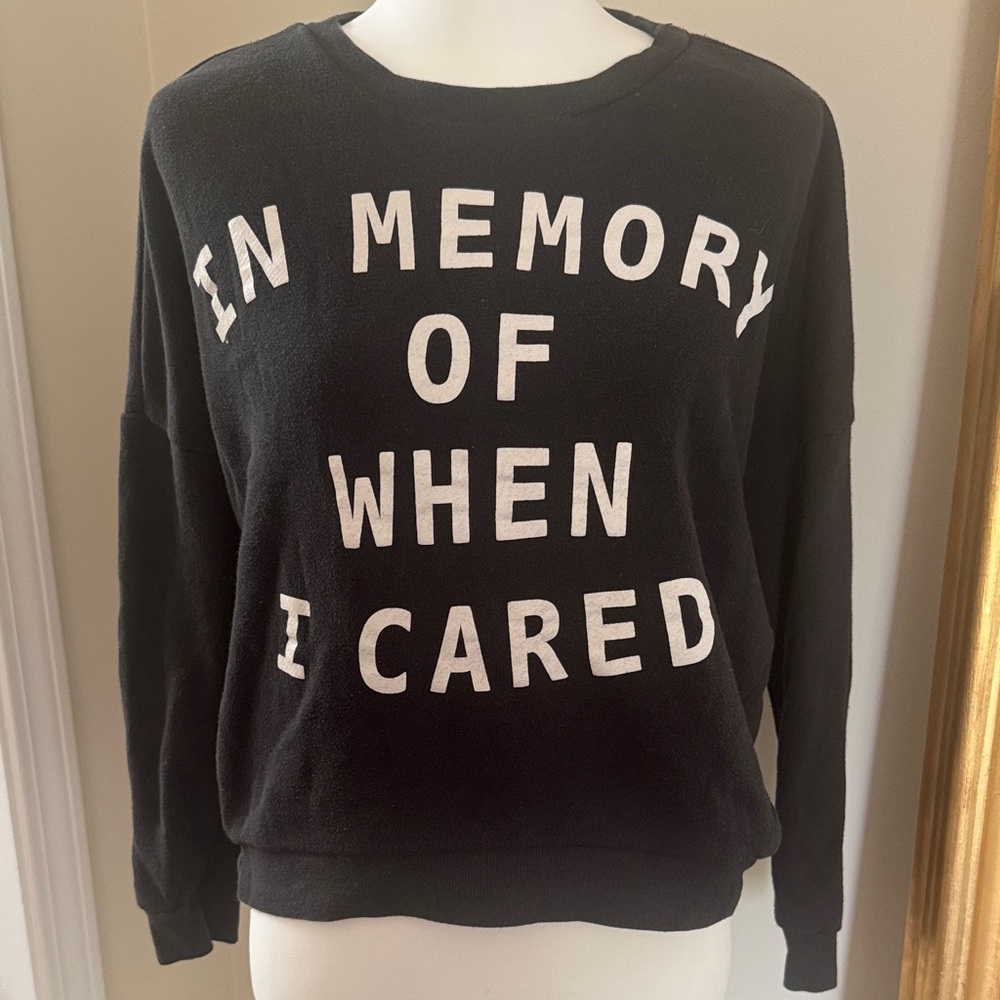 Vintage BONGO hilarious Black Graphic Crew Neck Sweatshirt